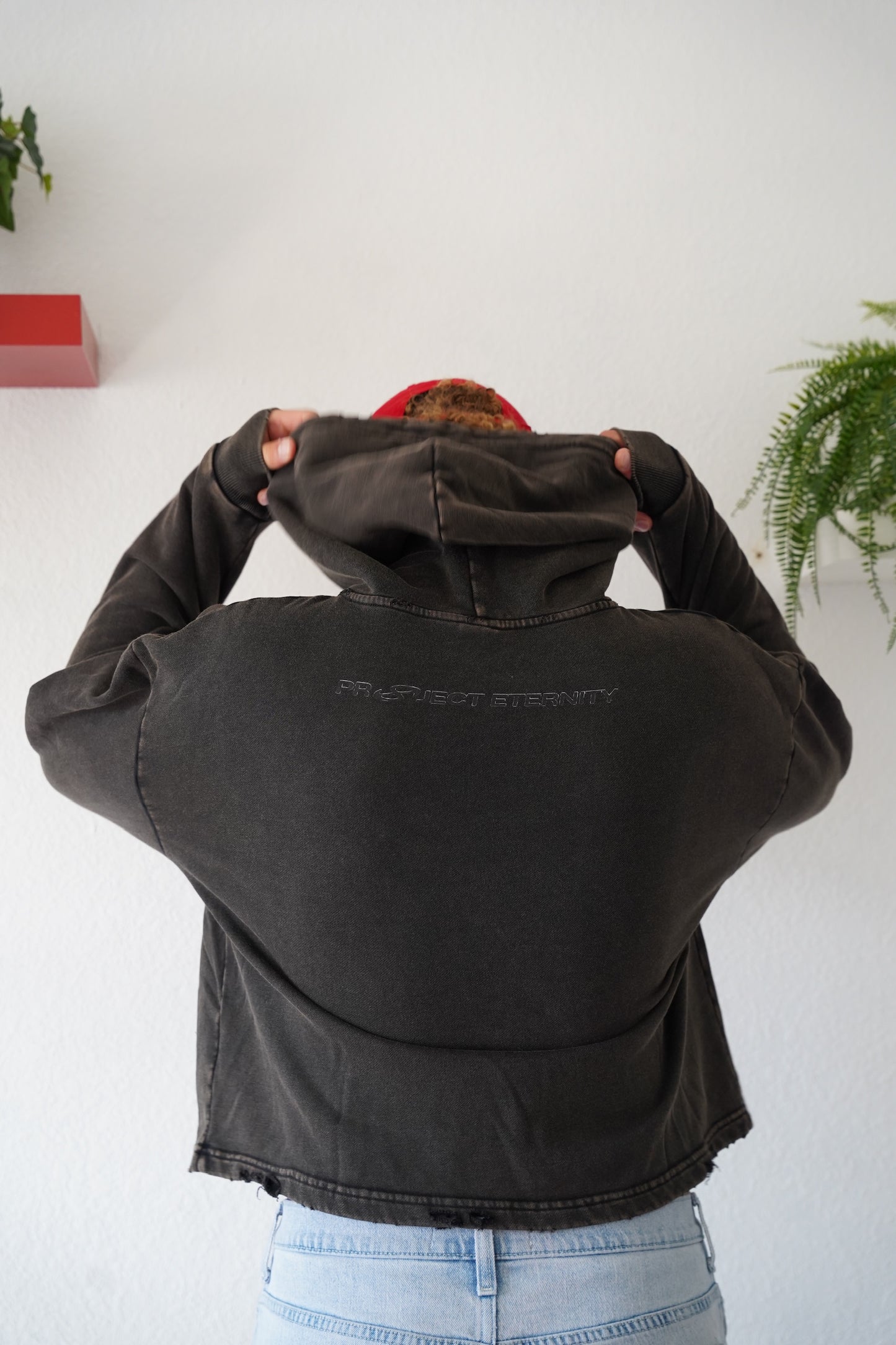 " REDEEMED" boxy hoodie