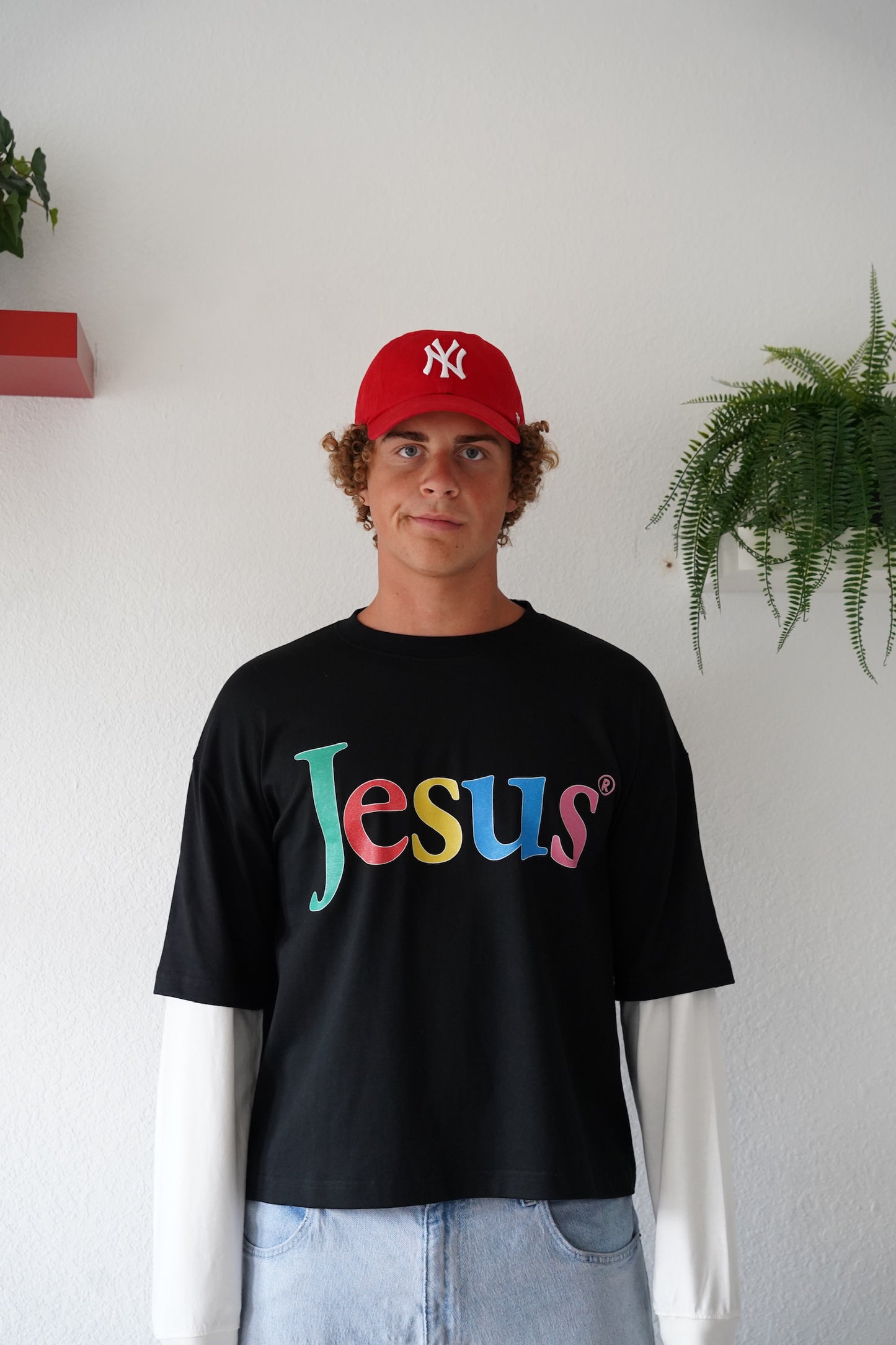 " JESUS.COM" thermal tee