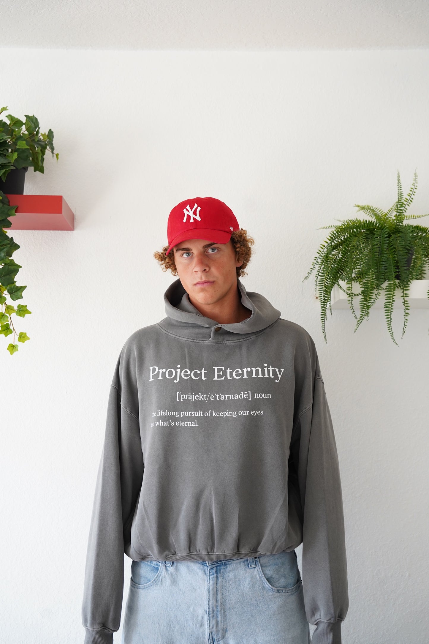 "PE ESSENTIAL" cinch hoodie