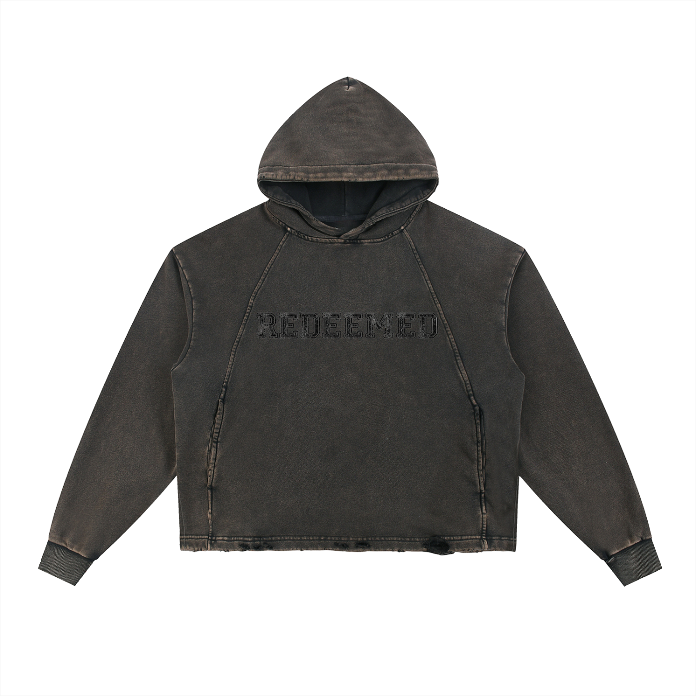 " REDEEMED" boxy hoodie