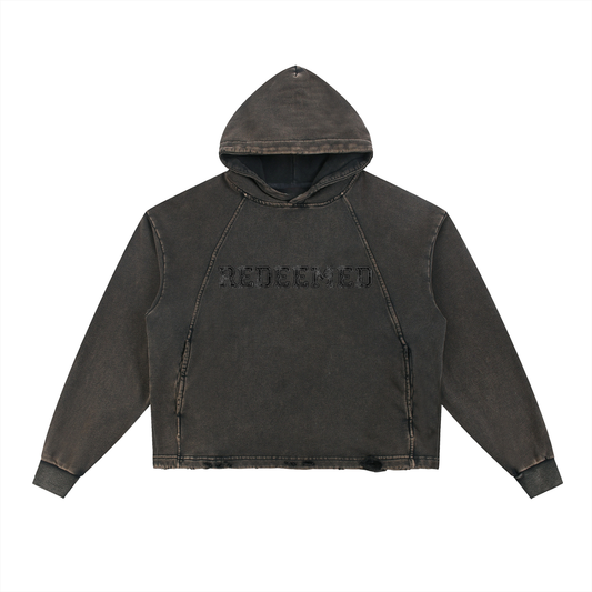 " REDEEMED" boxy hoodie