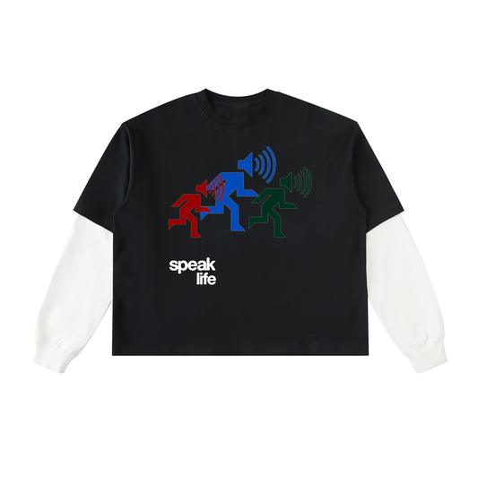 " SPEAK LIFE" thermal tee