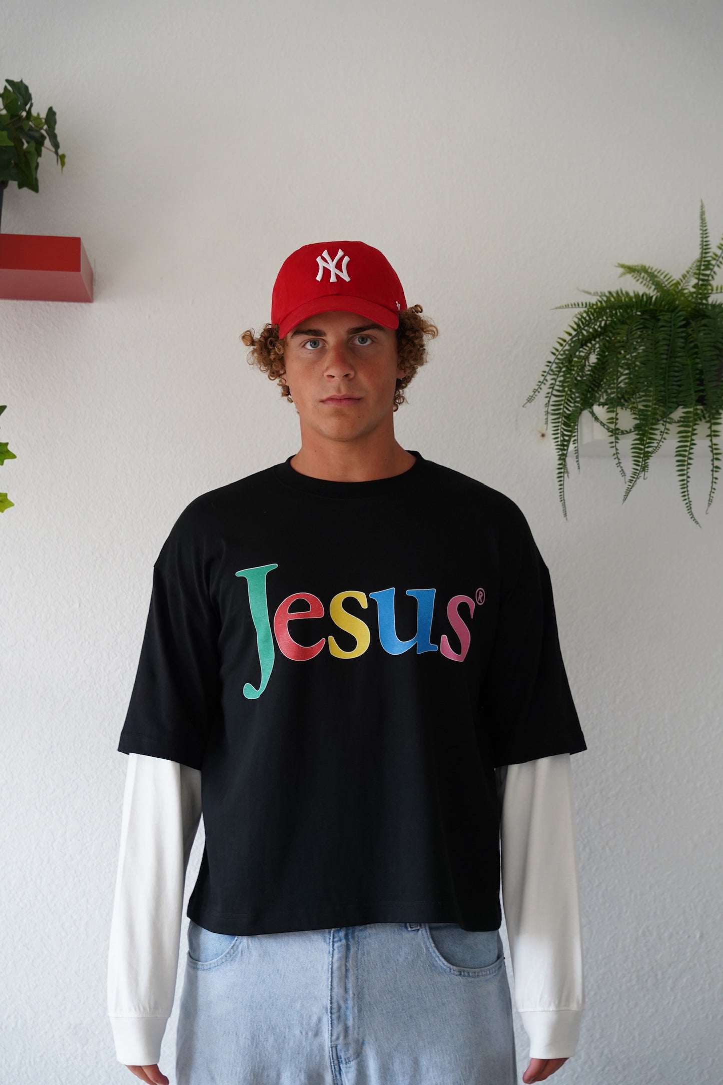 " JESUS.COM" thermal tee
