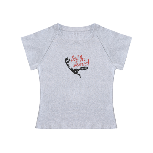 "JESUS SAVES" baby tee