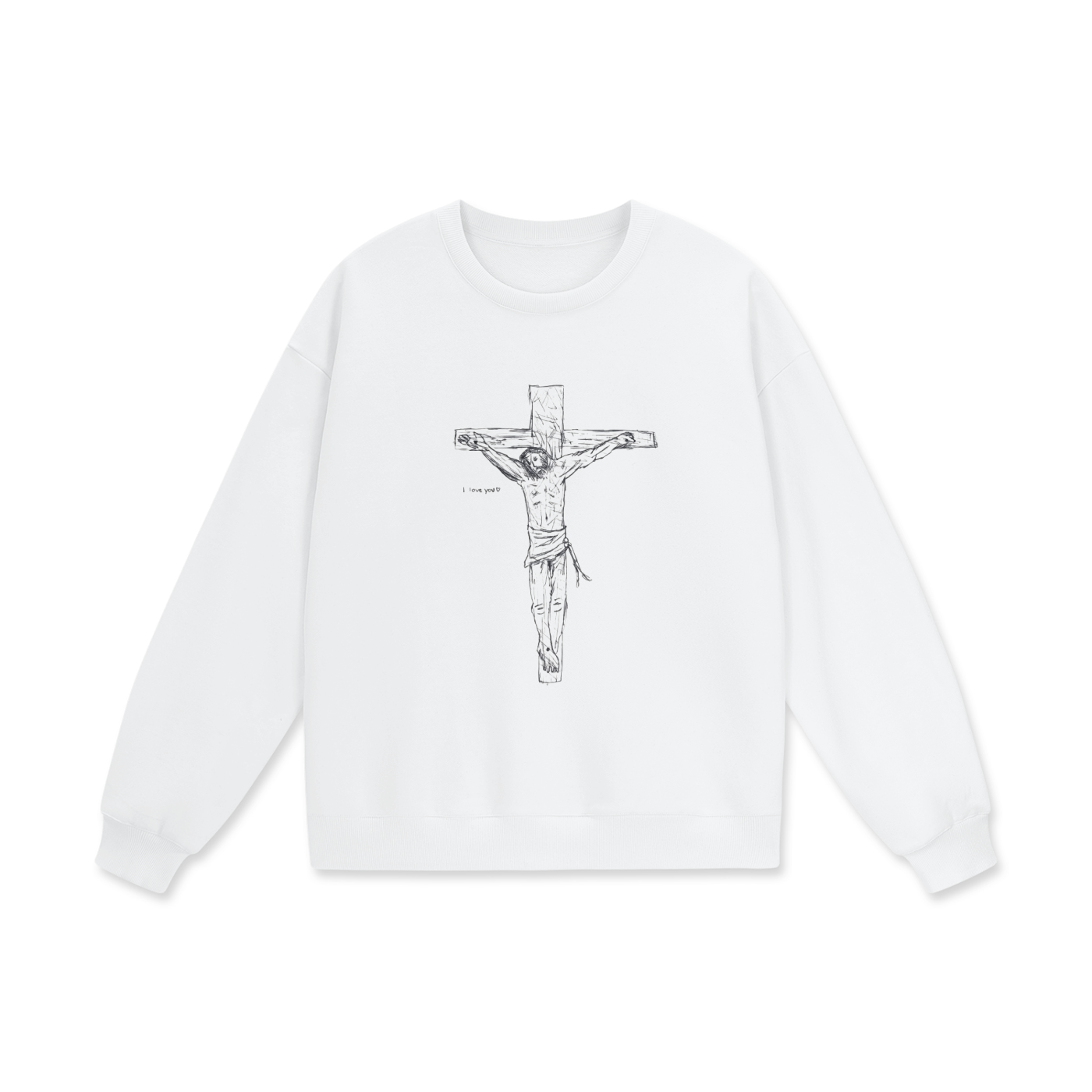 "CHRIST CRUCIFIED" crewneck