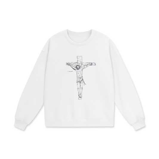 "CHRIST CRUCIFIED" crewneck